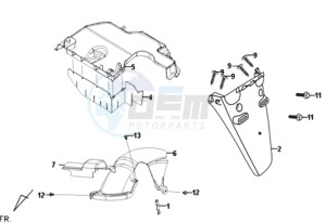 FIDDLE II 50 drawing REAR FENDER - MUDGUARD