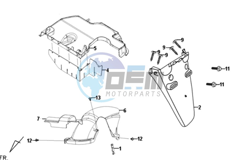 REAR FENDER - MUDGUARD