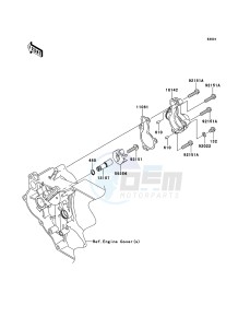 KFX450R KSF450BDF EU drawing Water Pump