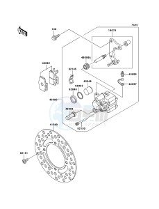 KX65 KX65-A6 EU drawing Front Brake