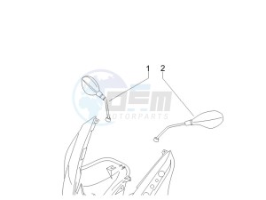 Nexus 125 e3 drawing Mirrors