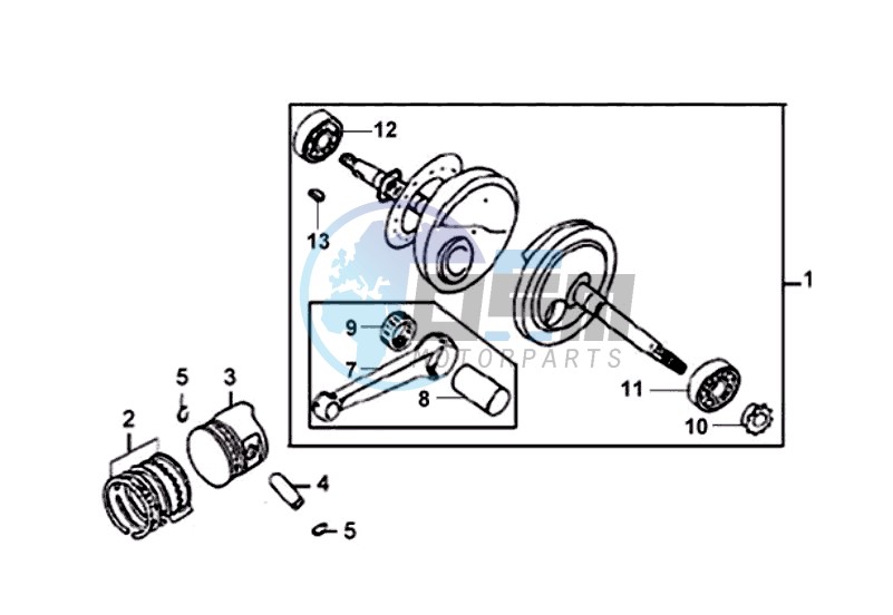 CRANKSHAFT / PISTON / PISTON RING