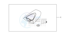 CBR600RR9 France - (F / CMF SPC) drawing SEAT COWL *R157*