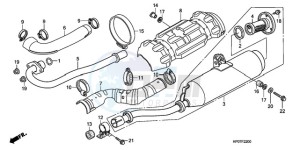 TRX500FPEA U / EC PS drawing EXHAUST MUFFLER