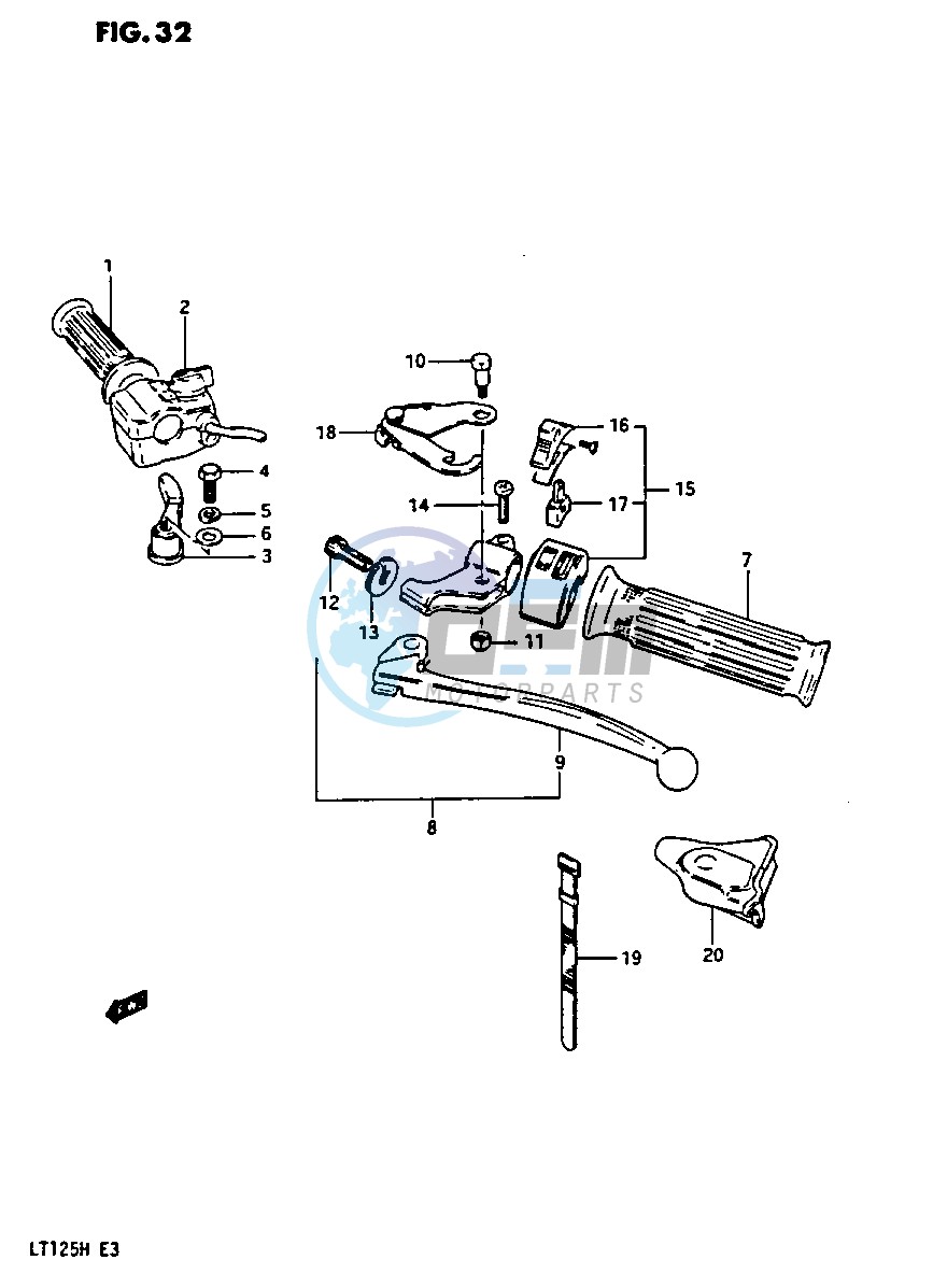 HANDLE SWITCH (MODEL F G)