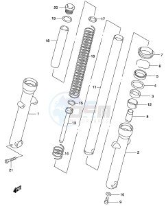 GZ250 (P34) drawing FRONT FORK DAMPER