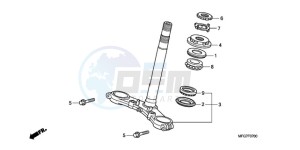 CB600FA39 Australia - (U) drawing STEERING STEM