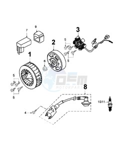 VIVA XRA BE drawing IGNITION PART