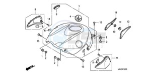 CBR1000RR9 Australia - (U / MME PSW SPC) drawing TOP SHELTER