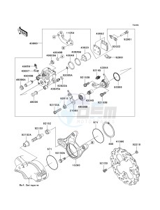 KSF 450 B [KFX450R MONSTER ENERGY] (B8F-B9FB) B8F drawing REAR BRAKE