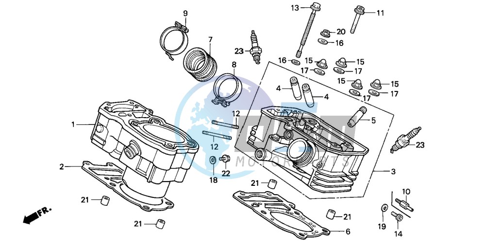 CYLINDER/CYLINDER HEAD (REAR)