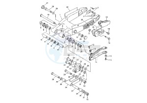 WR 400-426 F 400 drawing REAR ARM MY01