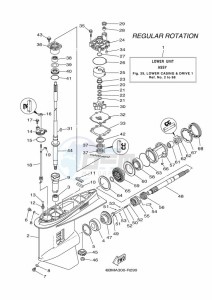 F150DET drawing PROPELLER-HOUSING-AND-TRANSMISSION-1