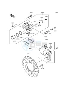 Z800 ZR800CDS UF (UK FA) XX (EU ME A(FRICA) drawing Rear Brake