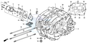 CT110 drawing CRANKCASE/OIL PUMP