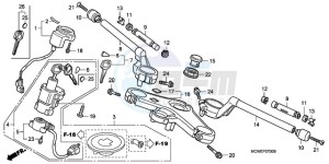 VFR8009 UK - (E / MME) drawing HANDLE PIPE/TOP BRIDGE