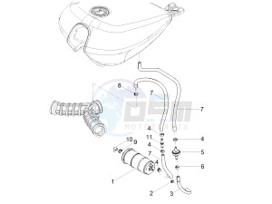 V7 III Special 750 e4 (NAFTA) drawing Fuel vapour recover system