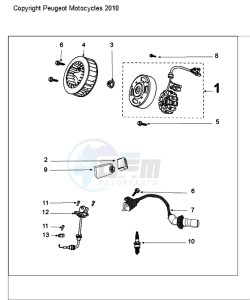 KISBEE SL drawing IGNITION PART