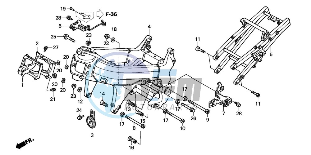 FRAME BODY (VTR1000SPY/1)