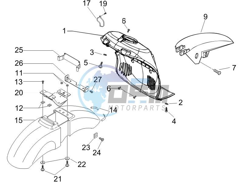 Wheel housing - Mudguard