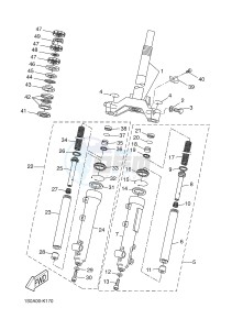 EW50N SLIDER (1S0B 1S0B) drawing FRONT FORK