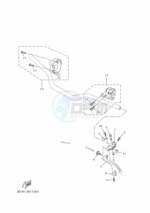 XTZ690 TENERE 700 (BNW1) drawing HANDLE SWITCH & LEVER