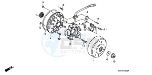 CRF70FB CRF70F ED drawing GENERATOR