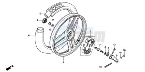 PK50SM WALLAROO drawing REAR WHEEL