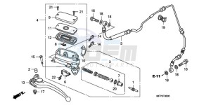 CB1300SA9 SI / ABS BCT MME TWO TY2 drawing CLUTCH MASTER CYLINDER