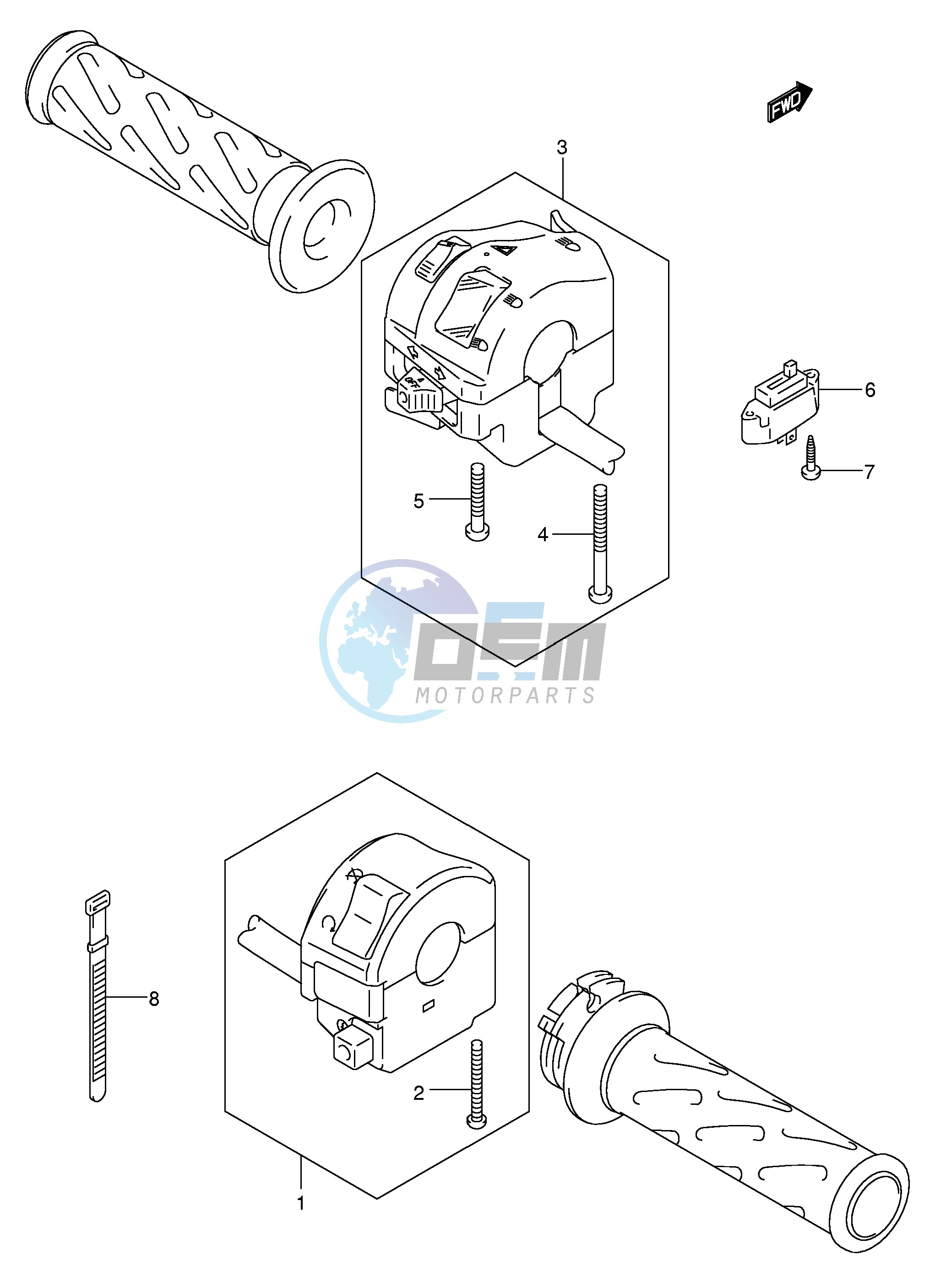 HANDLE SWITCH (MODEL K5 K6)