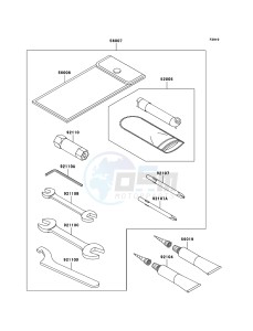 KVF360 KVF360B6F EU drawing Owner's Tools