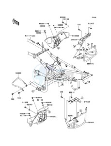 KFX700 KSV700B7F EU drawing Footrests