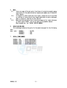 SV650S (E2) drawing * CATALOG PREFACE *