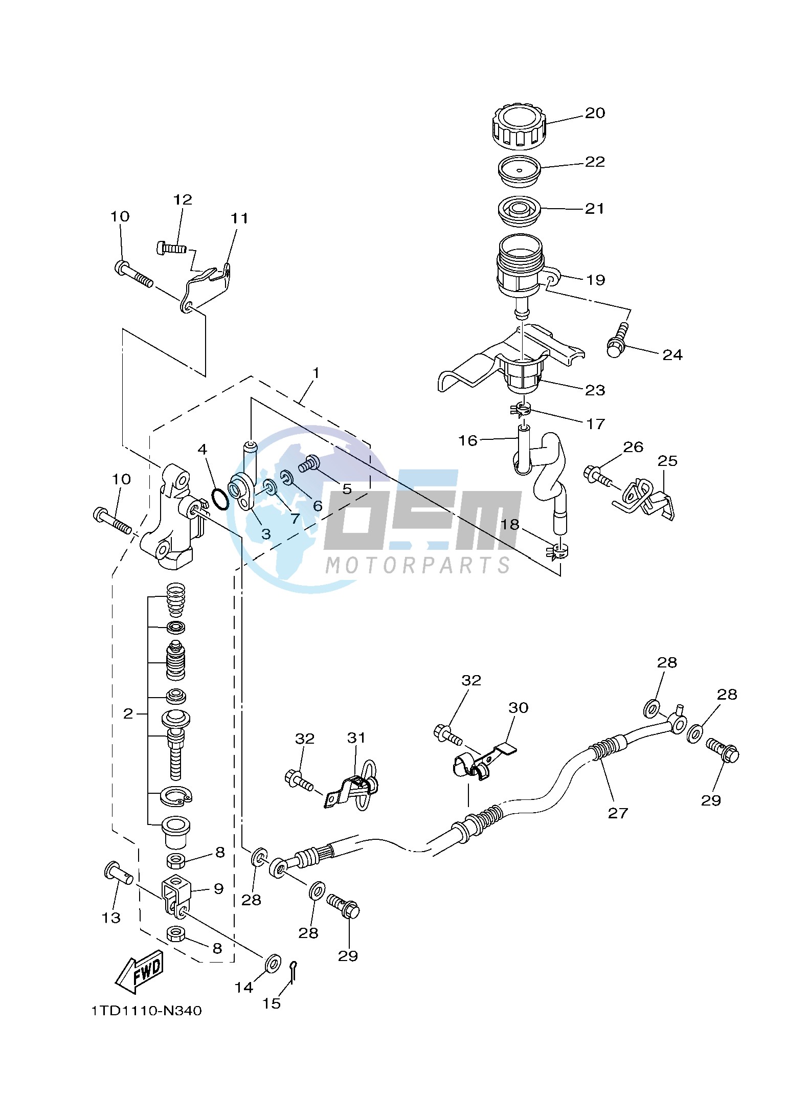 REAR MASTER CYLINDER