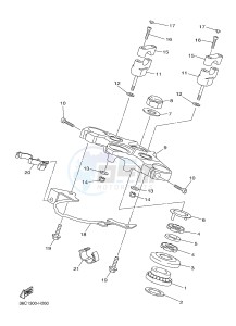 XJ6SA 600 DIVERSION (S-TYPE, ABS) (36DB 36DD) drawing STEERING