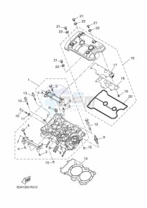 TRACER 700 MTT690-A (B4T1) drawing CYLINDER HEAD