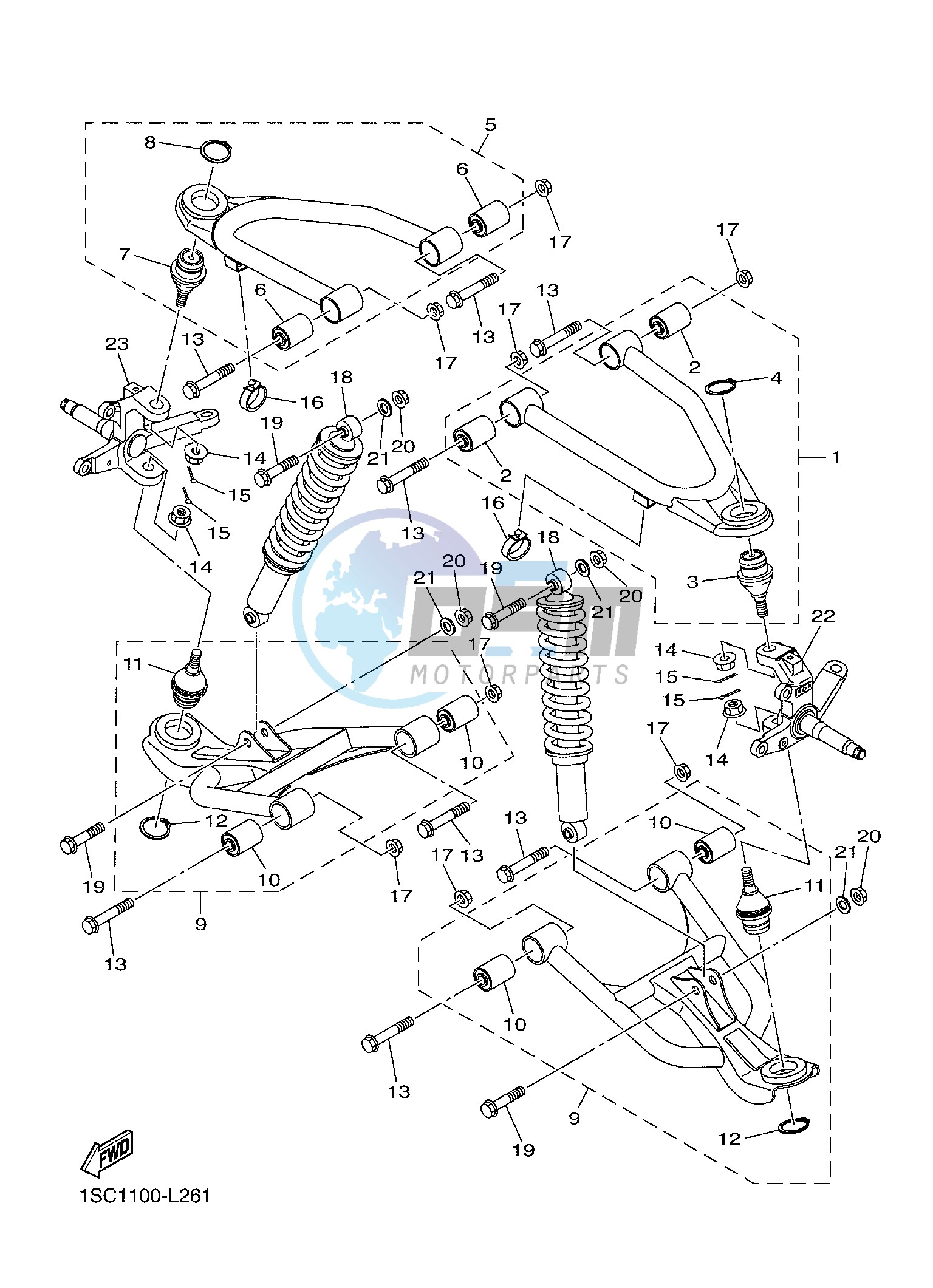 FRONT SUSPENSION & WHEEL