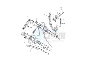 XJ S DIVERSION 900 drawing CAMSHAFT -CHAIN