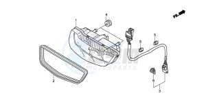 TRX420FE FOURTRAX ES drawing TAILLIGHT