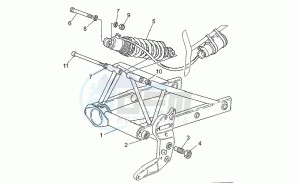 Sport 1100 Iniezione Iniezione drawing Swing arm