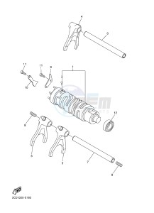 YZF-R6 600 R6 (2CXA) drawing SHIFT CAM & FORK