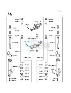 ER-6n ER650A8F GB XX (EU ME A(FRICA) drawing Front Fork