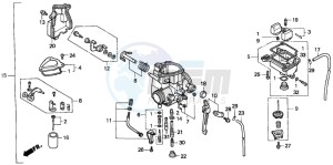 TRX300EX FOURTRAX 300 EX drawing CARBURETOR