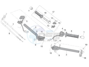 RSV4 1000 Racing Factory L.E. (EMEA) (EU, GB) drawing Handlebar - Controls