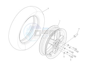 LX 150 4T 2V ie E3 Taiwan drawing Front wheel