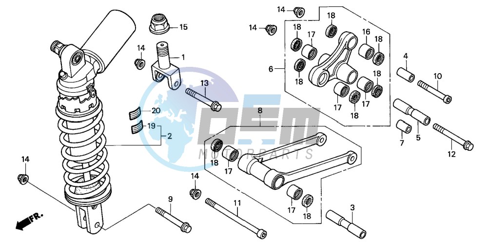 REAR CUSHION (VTR1000SPY/ 1)