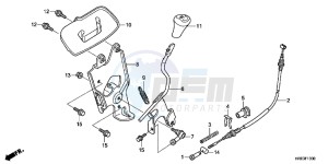 TRX500FPEC drawing SELECT LEVER