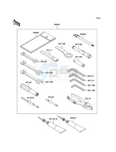 ZZR1400 ZX1400A7F FR GB XX (EU ME A(FRICA) drawing Owner's Tools