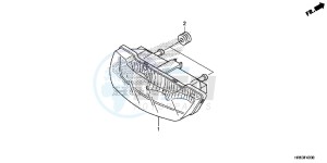 TRX500FM5F TRX500FM Europe Direct - (ED) drawing TAILLIGHT