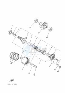 YFM450FWB KODIAK 450 (BJ5K) drawing CRANKSHAFT & PISTON